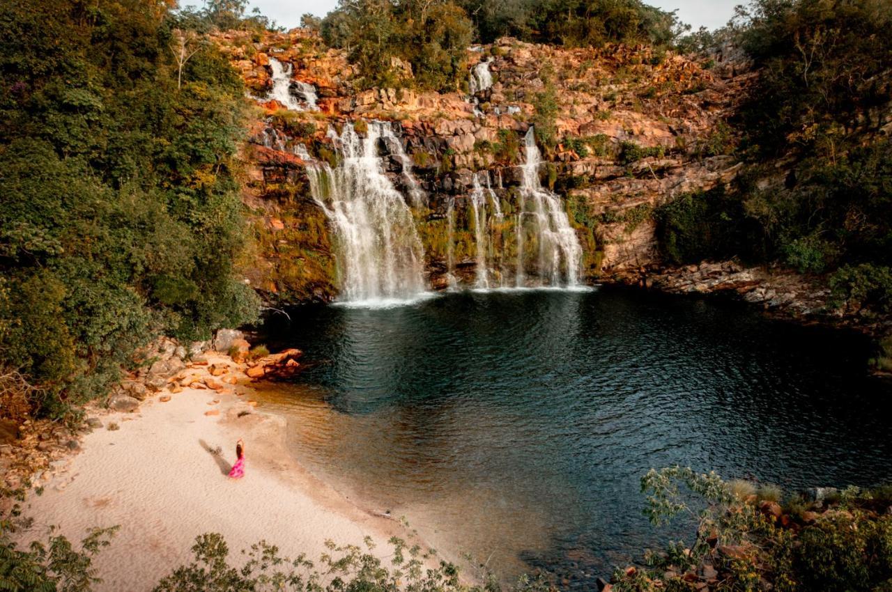 Alto Paraíso de Goiás Pousada Cachoeira Poco Encantado מראה חיצוני תמונה