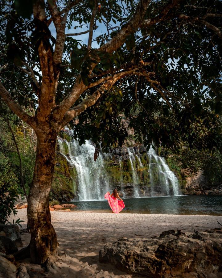 Alto Paraíso de Goiás Pousada Cachoeira Poco Encantado מראה חיצוני תמונה